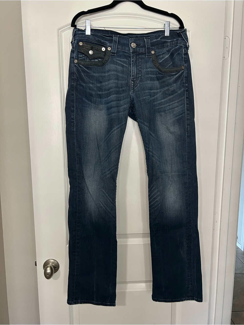 True Religion Men’s Dark Wash Bootcut Jeans